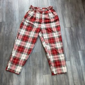 Red Plaid Pants
